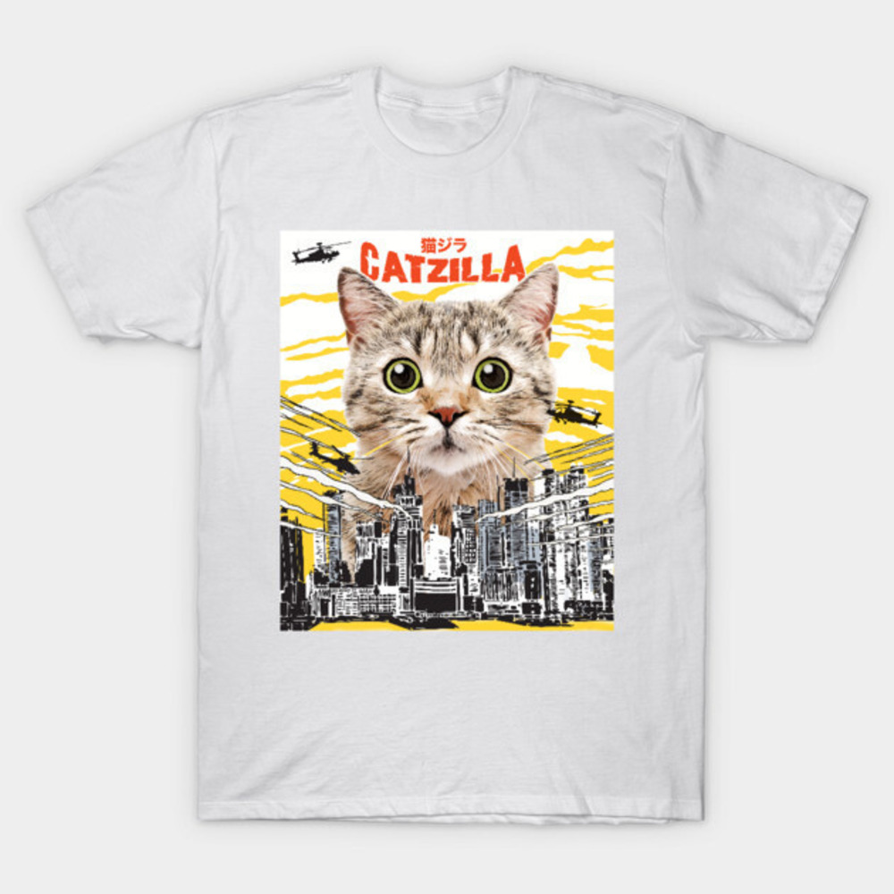 Catzilla Shirt Catzilla Funny Cat T Shirt Gift For Cats Lovers T Shirts